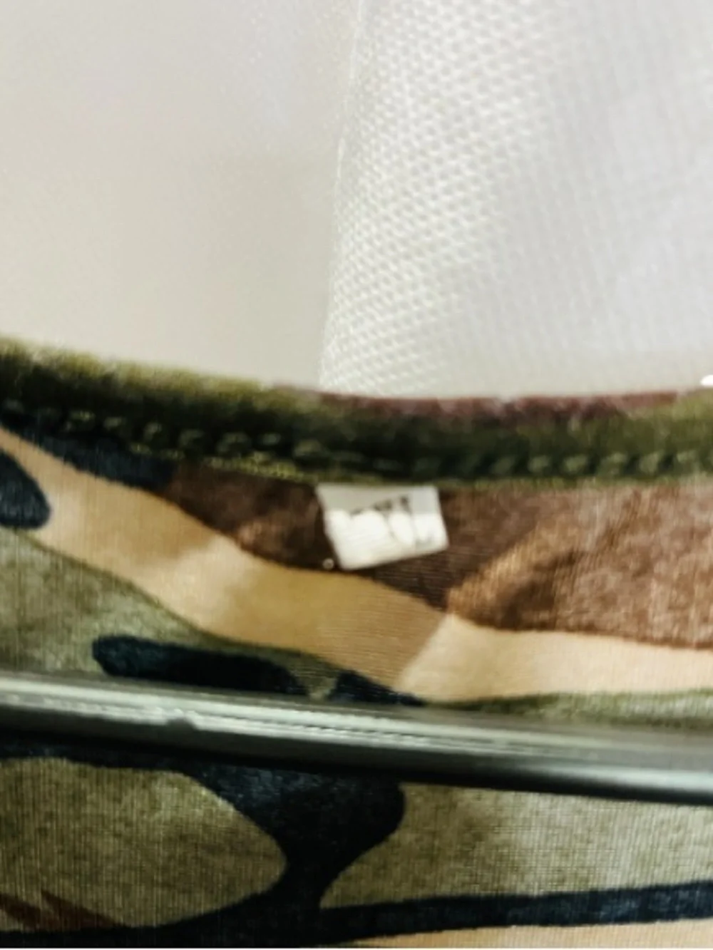 Ladies Camouflage Muscle Tank Top - Olive Camo - Picture 5 of 5